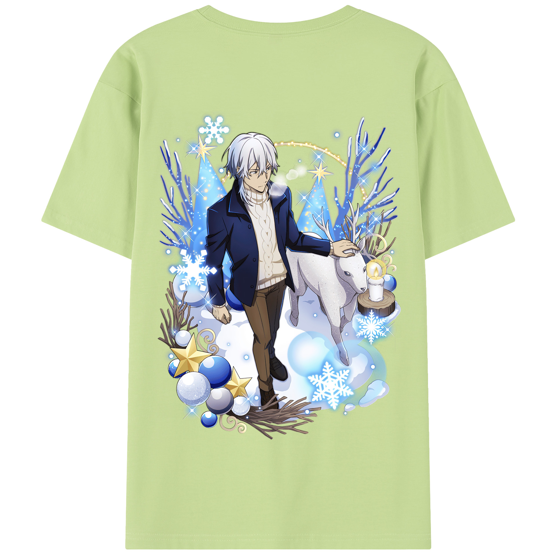 （画像用） 文豪ストレイドッグス Bungo Stray Dogs 綿100％半袖Tシャツ（背面プリント）